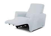 Copripoltrona Reclinabile Antimacchia Elasticizzata Genius Relax Lounge Tinta Unita - Poltrona - Bianco