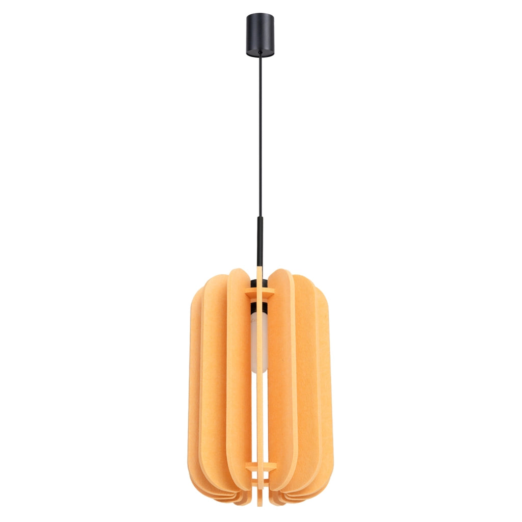 Lampada a sospensione MULA 27cm Paralume in feltro Struttura nera Design moderno