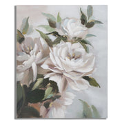 Stampa su Tela Fiori 67, Multicolore, Legno, 100x3,7x80 cm