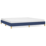 Letto matrimoniale | Letto per adulti | Giroletto senza Materasso Blu 200x200 cm in Tessuto