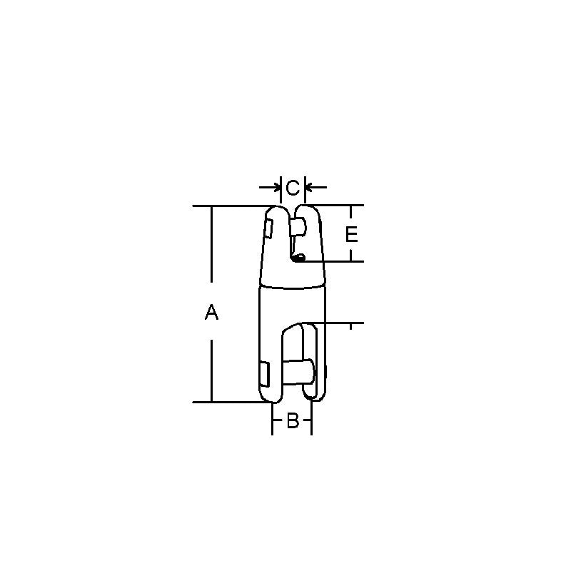 GIUNTO INOX 316 GIREVOLE Ø MM.6-8 ANCHOR CONNECTOR Ø MM.6-8