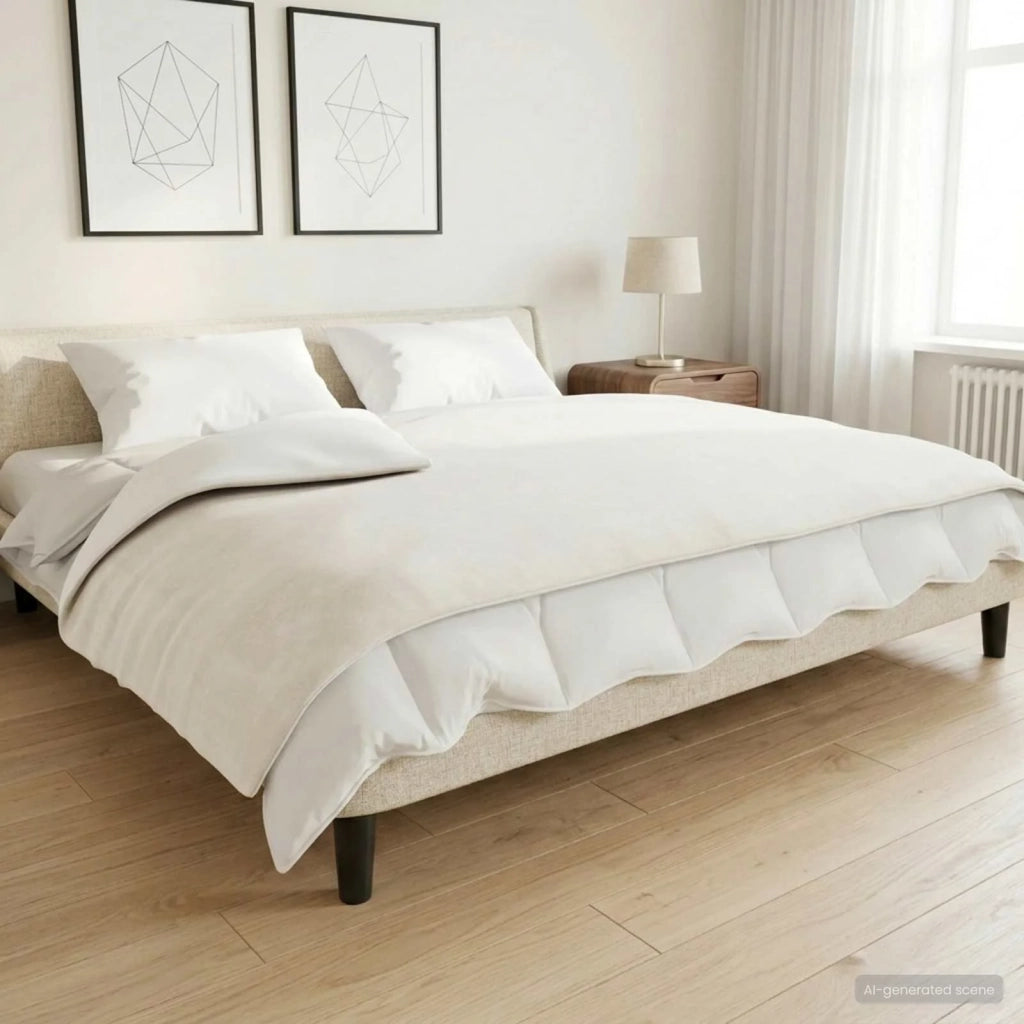 Coperta Ponderata Bianco 140 x 200 cm 6 kg 100% Cotone 205T 3442995