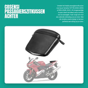 Sedile passeggero posteriore per Yamaha YZF R6 2003-2005/R6S 2006-2010 - Nero - Pelle sintetica - Respirabile e confortevole - Sedile per motocicletta