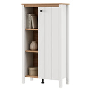 Mobile Espositore Galdo, Vetrina 4 Ripiani, 73x34x118h cm Bianco Opaco