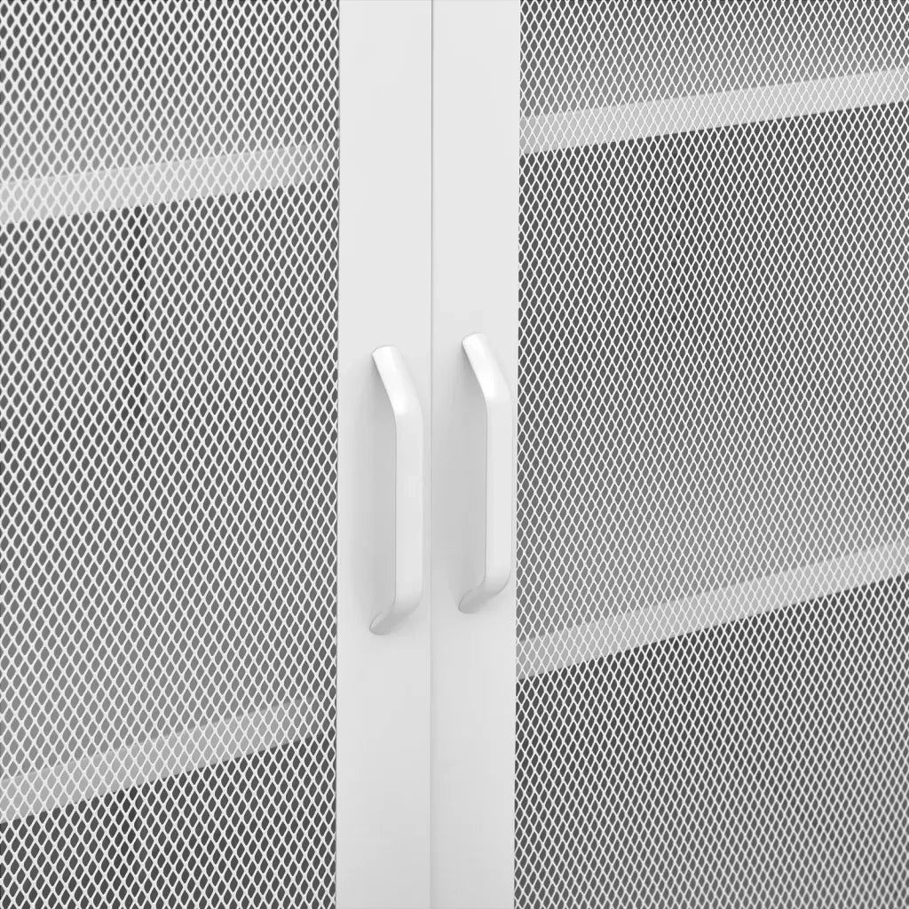 Armadietto Bianco 80x35x101,5 cm in Acciaio 336179