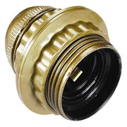 Portalampada E27 Filettato + Ghiera Oro Set 5 Pezzi - Electraline