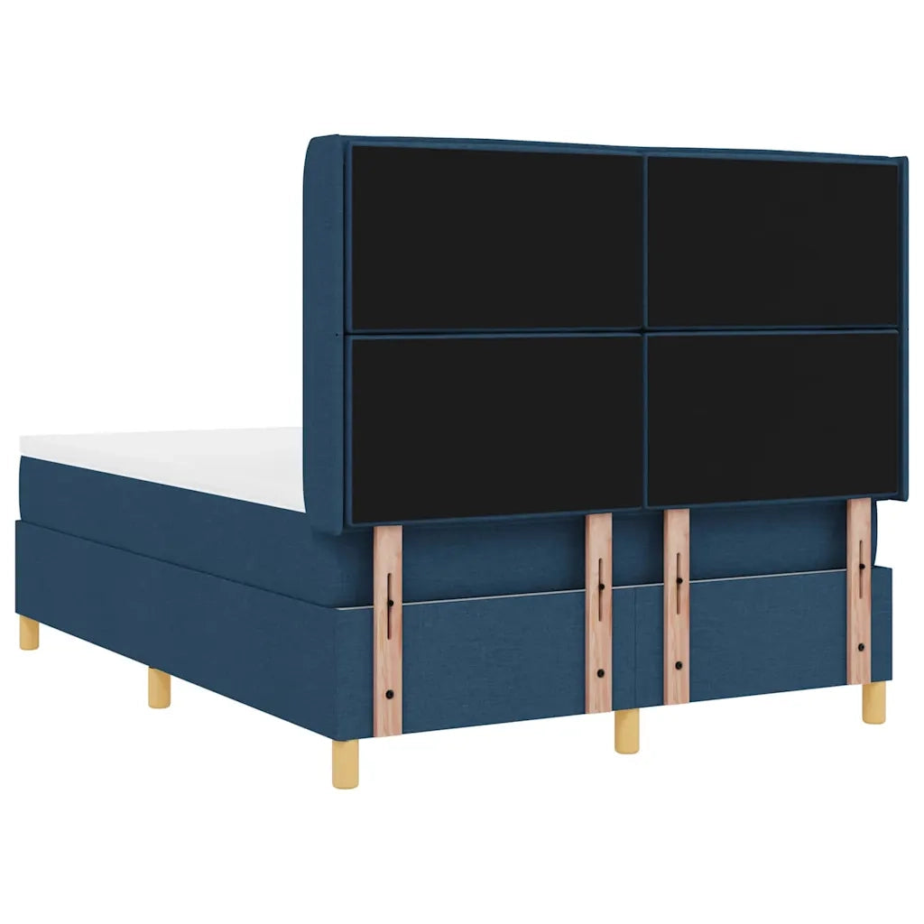 Letto a molle con materasso Blu 140 x 200 cm Tessuto 3341776