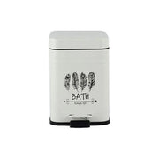 Mercury pattumiera da bagno, 5 litri, colore bianco, modello 84210