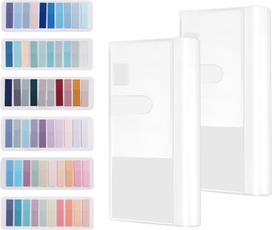 Due Copertine per Note in Transparenza 203x193cm con Etichette Copertura Proteggi Libri Copertina per Libri Note Planners