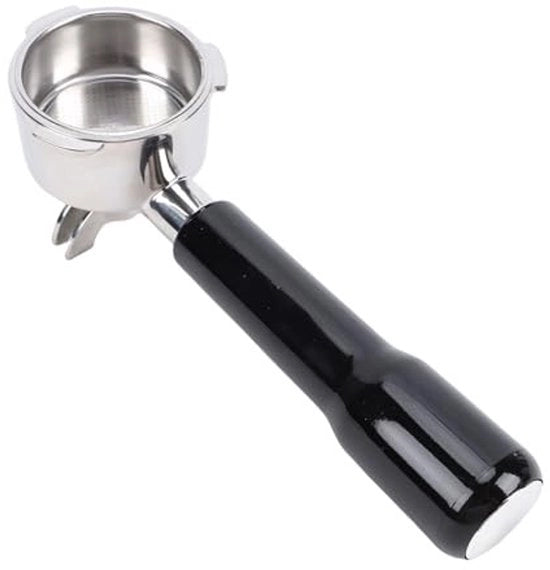 Portafiltro 51mm Acciaio Inossidabile - Doppia Fuga - Supporto Filtro Caffè - Progettazione Ergonomica - Compatibilità Universale - Costruzione Robusta - Filtro Caffè