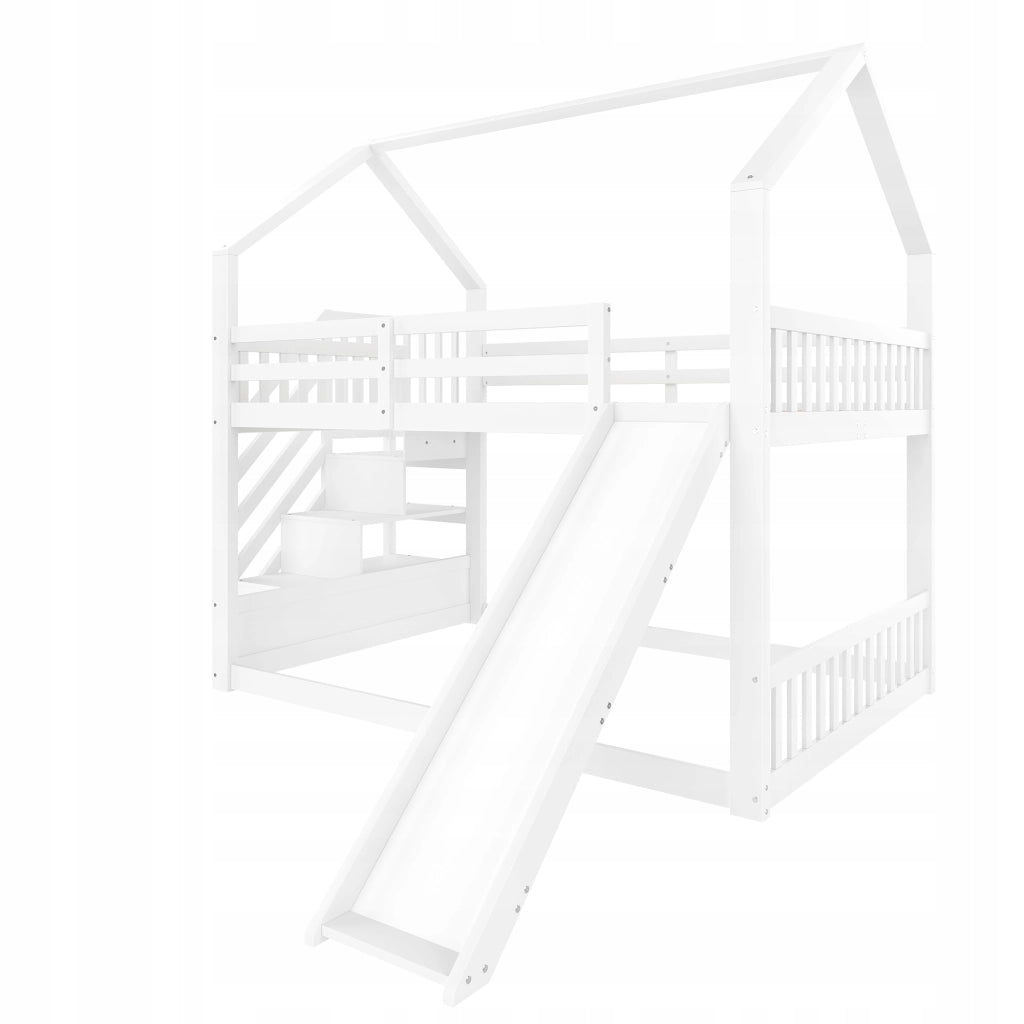 Letto a castello 140x200 bianco - Xylo - Senza materasso