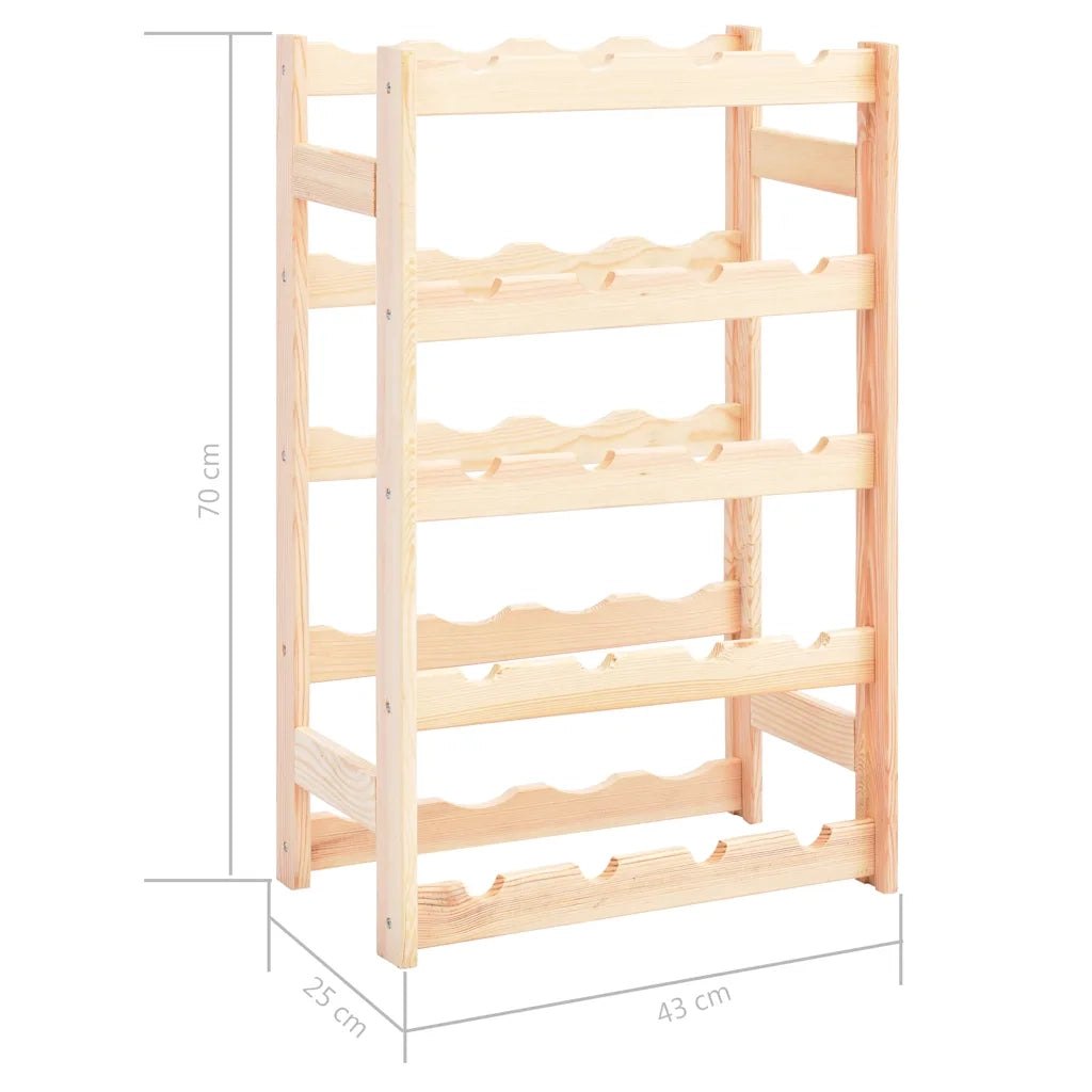 Portavini da 20 Bottiglie in Legno di Pino 286193
