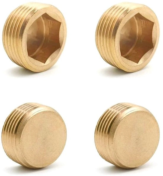 Fermo Messing - 4 Pezzi - Lato Interno - Resistente Corrosione - Duraturo - Per Tubo Idraulico - 3/4 Pollici - Connettore di Tubo