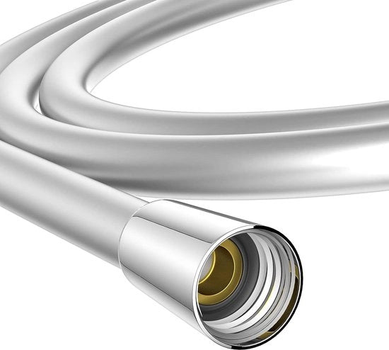 Doucheslang 2 m anti-knik PVC flexibile doucheslang 2 m con protezione contro la corrosione, anti-explosione, connessione standard 1/2 pollice, finitura cromata