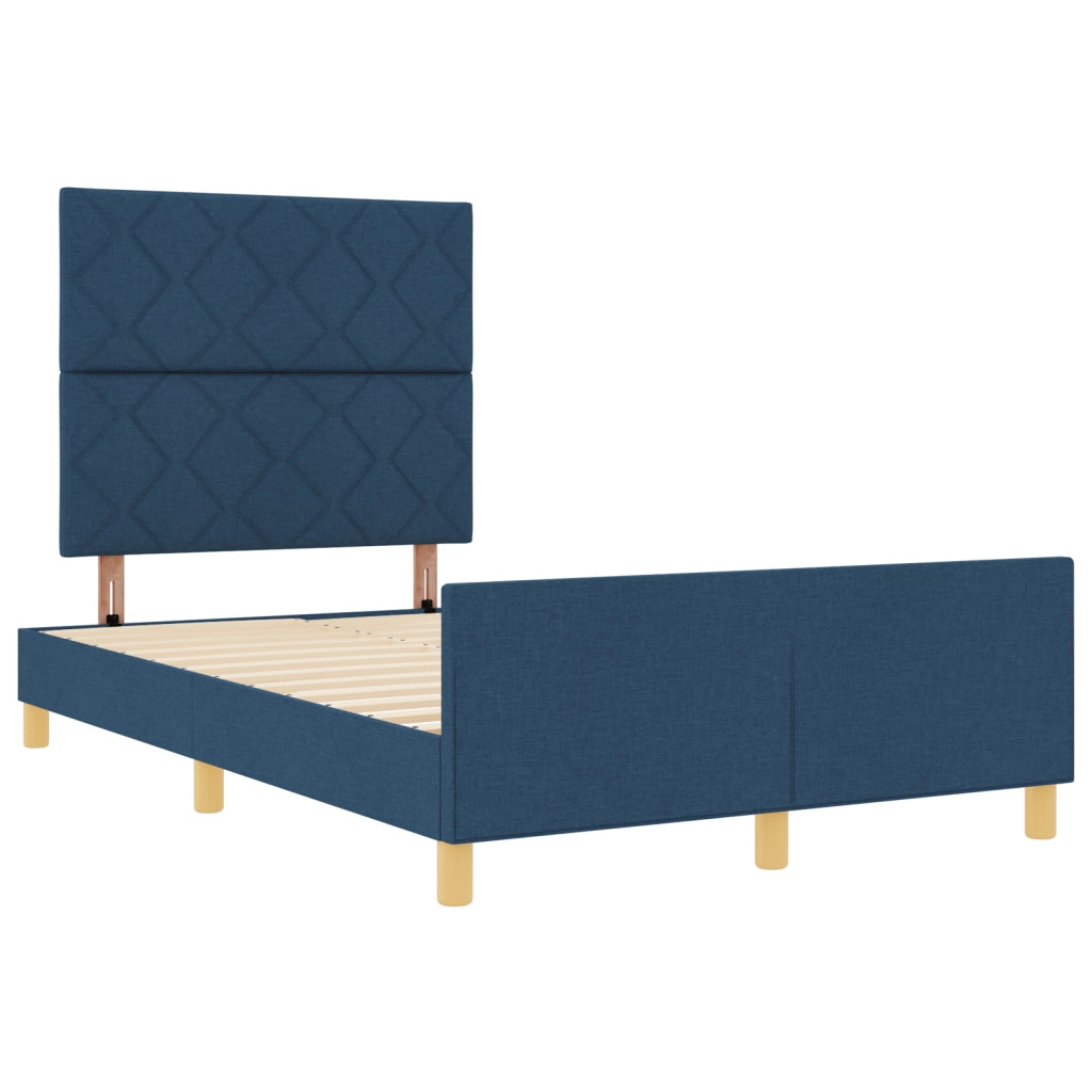 Struttura Letto  Blu 120x190 cm in Tessuto