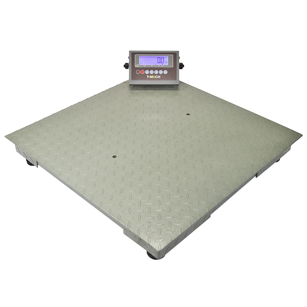 Bilancia Industriale Con Piattaforma 80 x 80cm 3000kg Multifunzione Display LCD