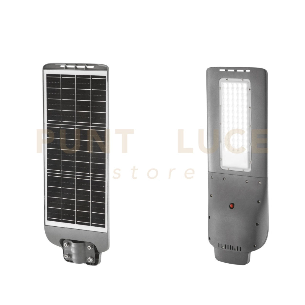 FARO SOLARE STRADALE LED AUREUS ANTRACITE 20W 1600LM 3000K CON PANNELLO SOLARE INCORPORATO IP65 65,8