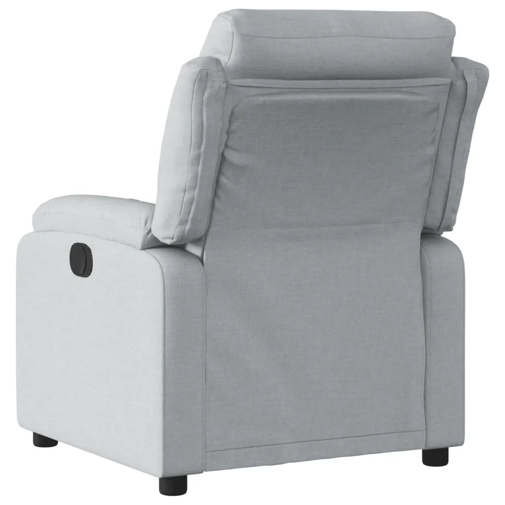 Divano Sedia-Poltrona Reclinabile in Tessuto Grigio Chiaro 872289