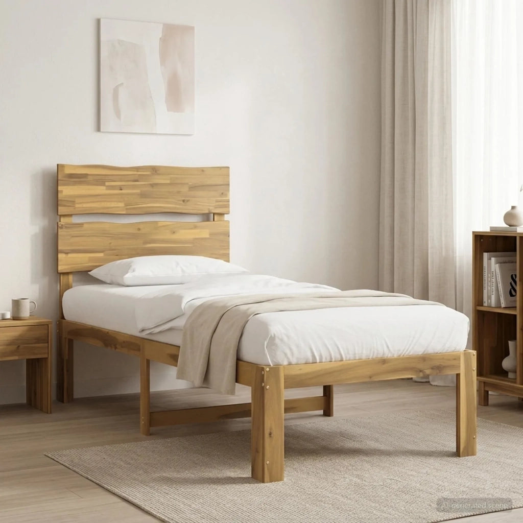 Letto Singolo con Testiera ROSTOCK Bianco 80 x 200 cm 903496