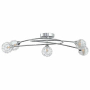 Lampada da Soffitto con Paralumi in Rete per 5 Luci LED G9 CFW4235221