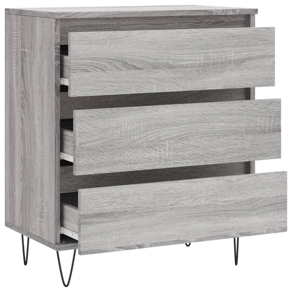 Buffet credenza cassettiera armadio mobile contenitore organizer cucina soggiorno salotto Sonoma 60 x 35 x 70 cm legno ingegnerizzato grigio 02_0036410