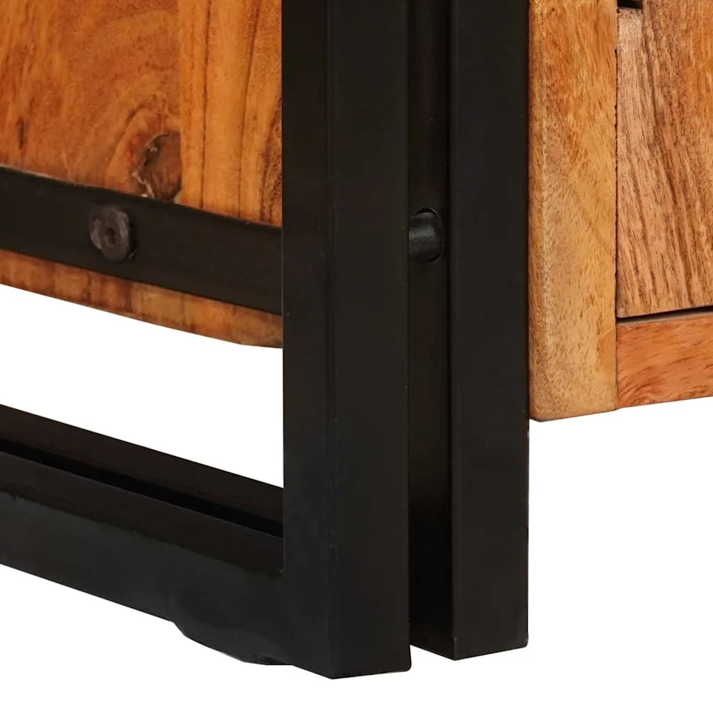 Mobile TV-Credenza per TV-Console TV Marrone 120 x 30 x 50 cm legno massello di acacia