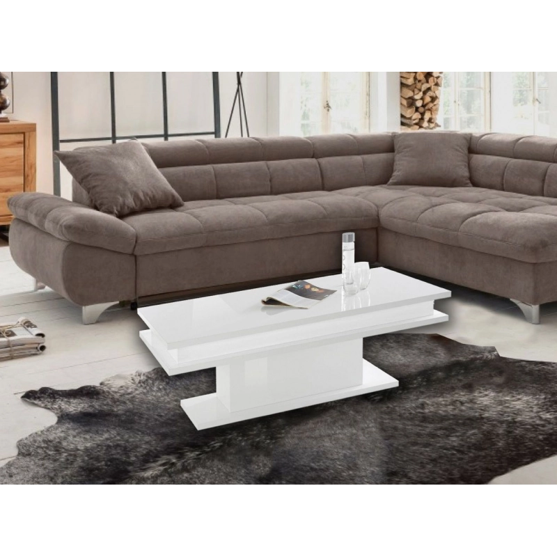 Tavolino da caffè Little Big – 100cm – Bianco Lucido