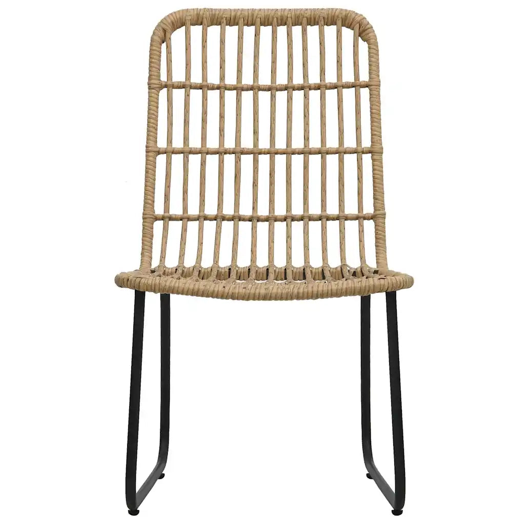 Set da Pranzo da Giardino 3 pz in Polyrattan e Vetro 3060231