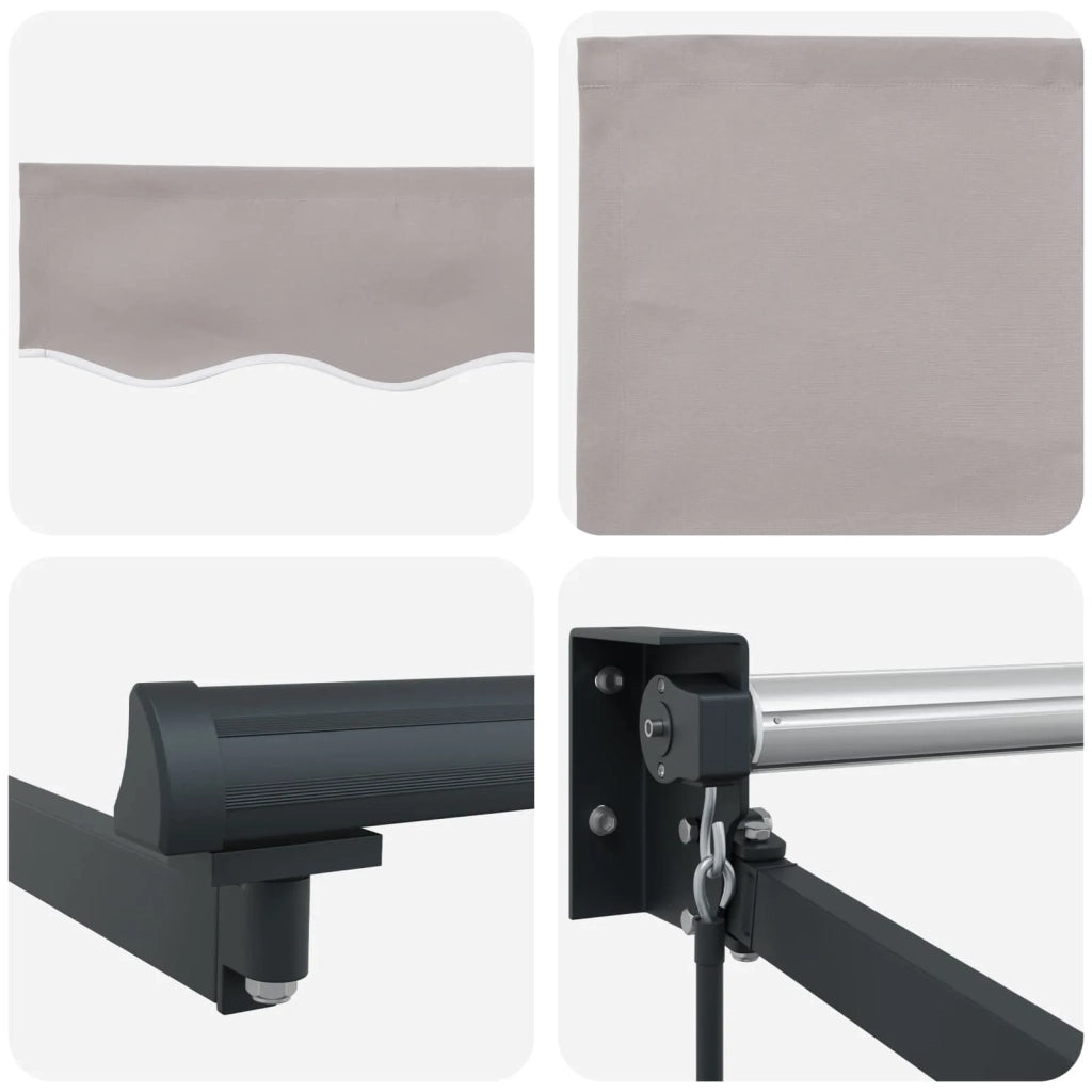 Tenda retrattile manuale Grigio chiaro 3,5 x 2 m 3419071