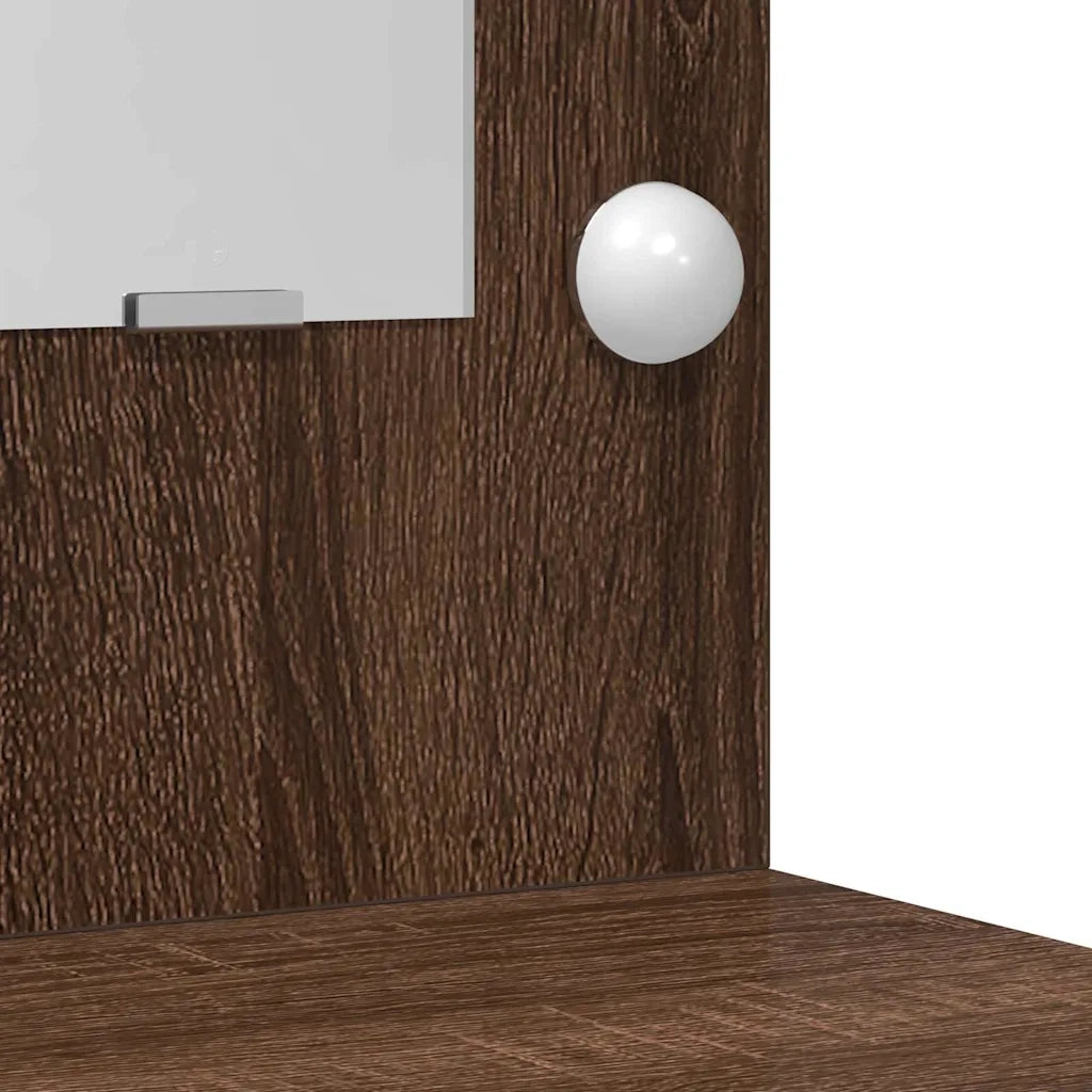 Tavolo da Trucco con cassetto Rovere Marrone 50 x 41 x 135 cm 865043