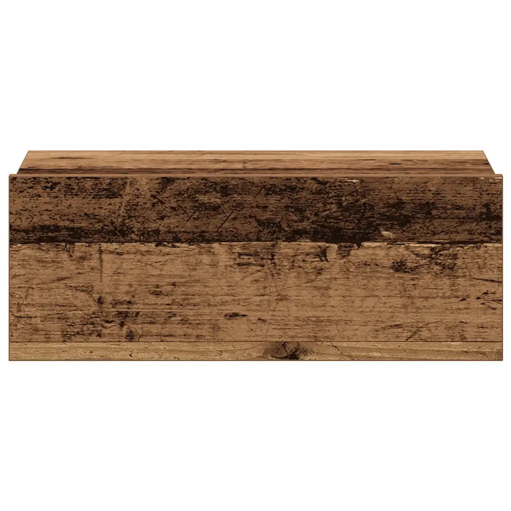 Comodino Pensile-Tavolino da notte Legno Antico 40x30x15 cm in Legno Multistrato