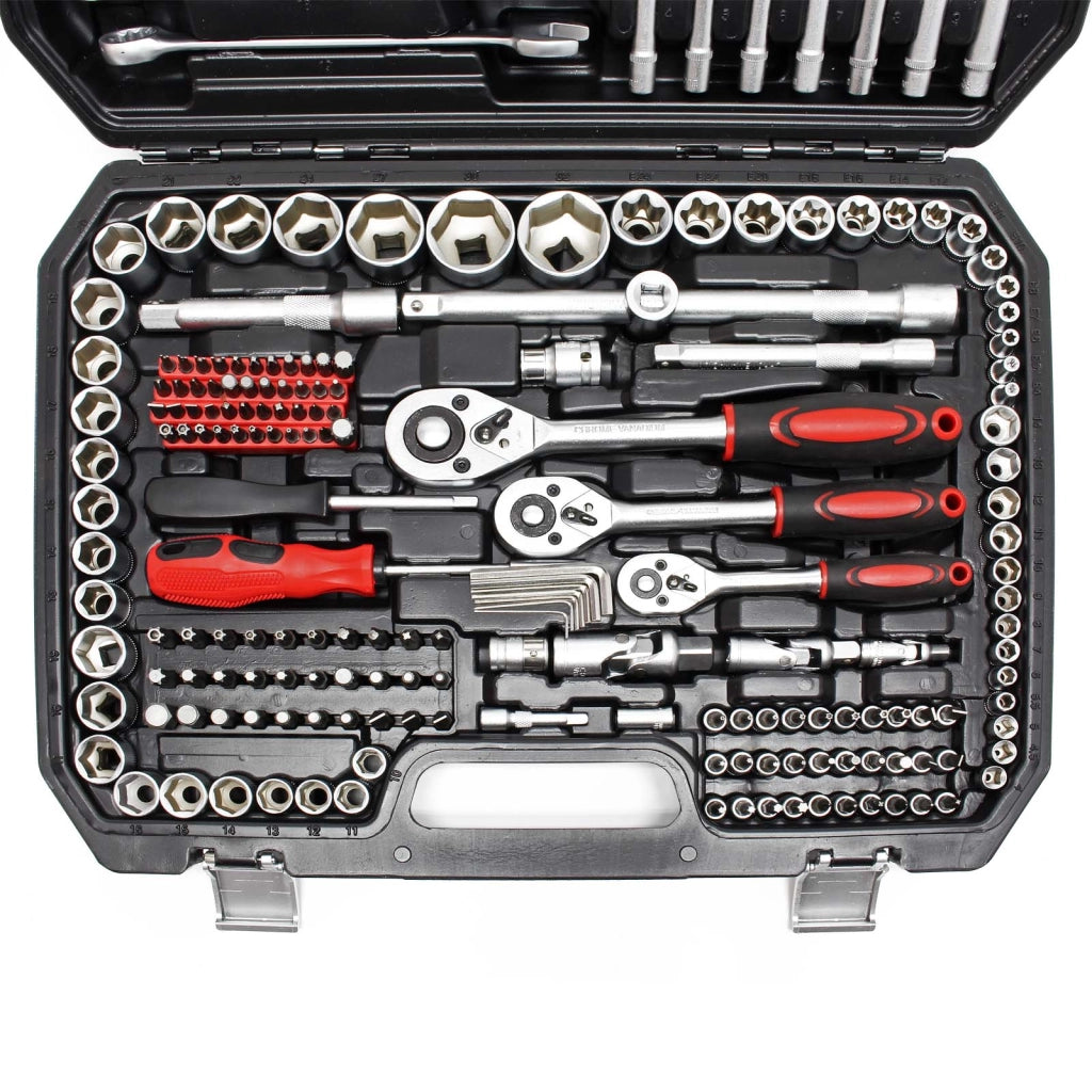 Set di chiavi a cricchetto 215 pz. Set di attrezzi Chiavi a bussola