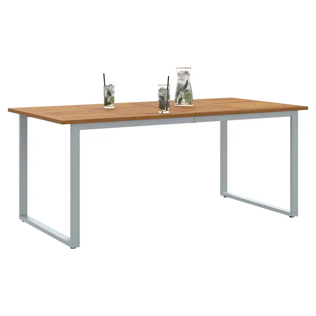 Tavolo da Giardino Grigio 180 x 90 x 75 cm 4010596