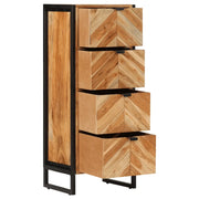Mobile da Bagno 40x30x100 cm Legno Massello di Acacia e Ferro 372746