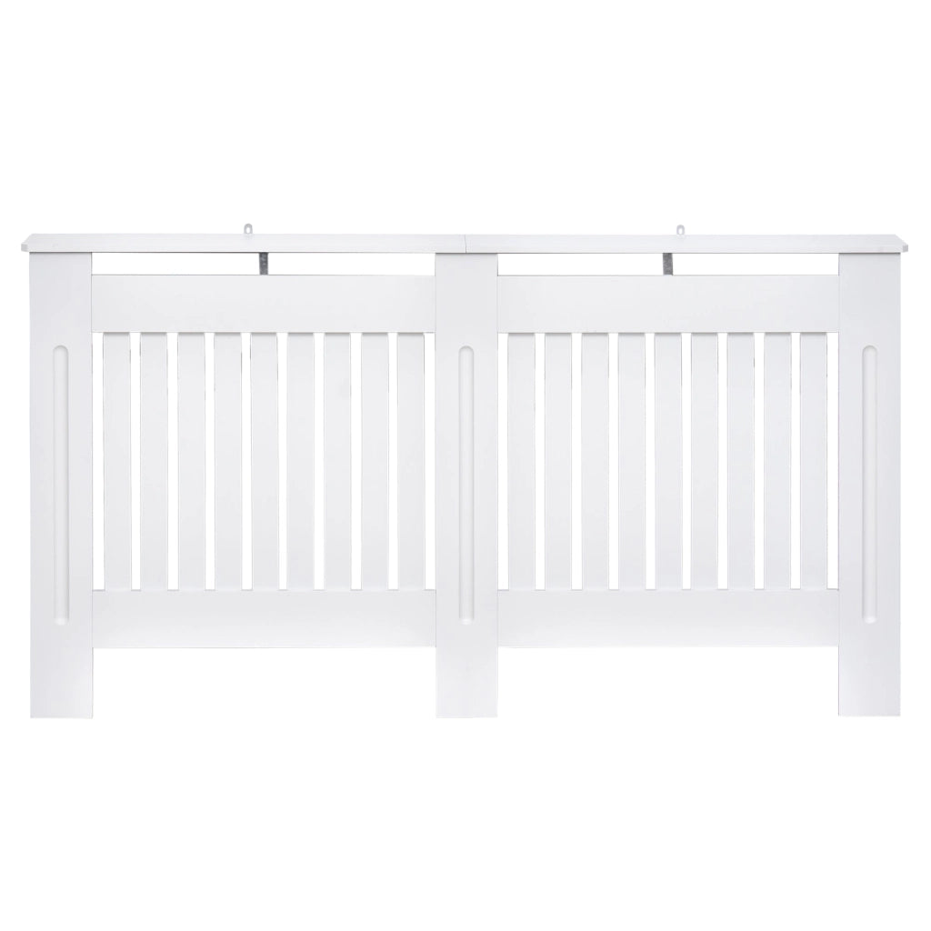 Copritermosifone in Legno MDF Bianco 152x19x81 cm