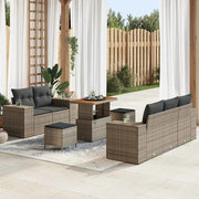 Set Divano da Giardino 8 pcs Grigio Rattan in Polipropilene 3363903