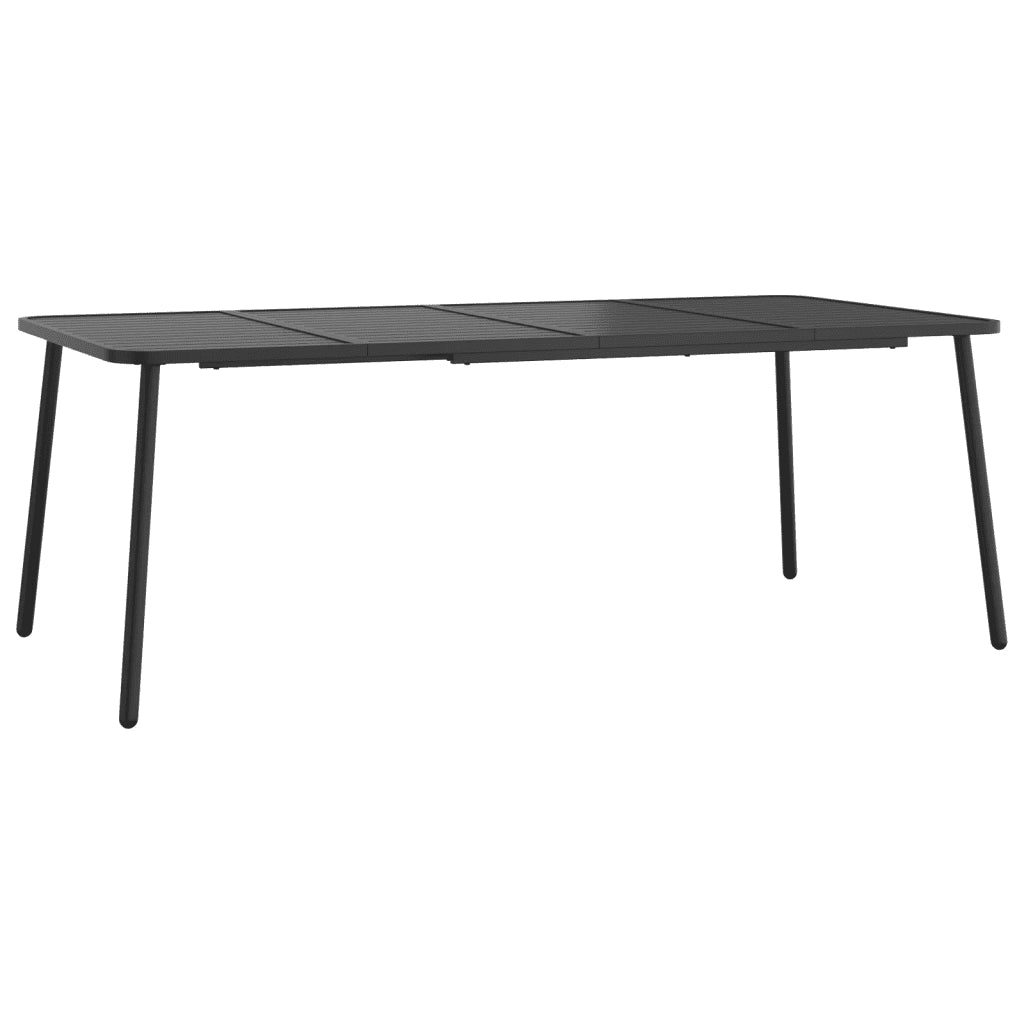 Set da Pranzo da Giardino 9 pz in Acciaio Antracite 3187995