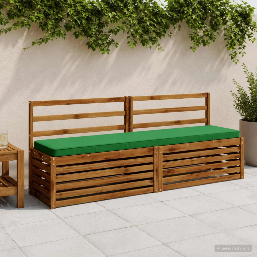 Cuscini per Panchina a 2 Pezzi VUGHT 2 pz 100% Poliestere Verde 951499