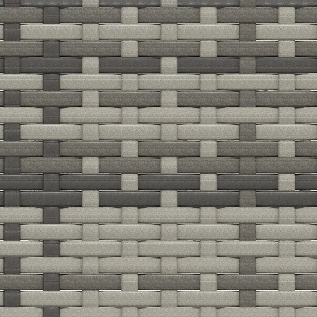 Set di Divani da Giardino 2 pz con Cuscini in Polyrattan Grigio