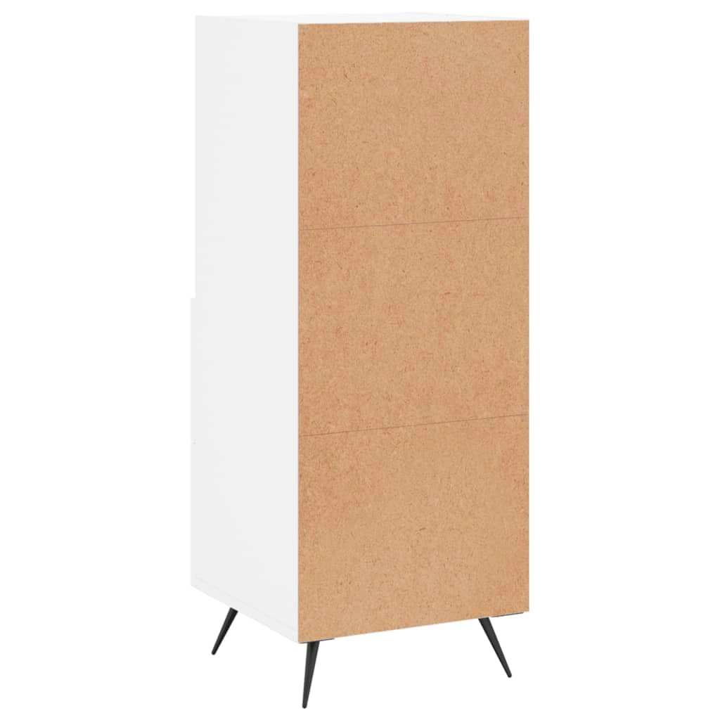 Buffet credenza cassettiera mobiletto mobile contenitore organizer per cucina soggiorno salotto 34,5 x 34 x 90 cm legno ingegnerizzato bianco 02_0030271