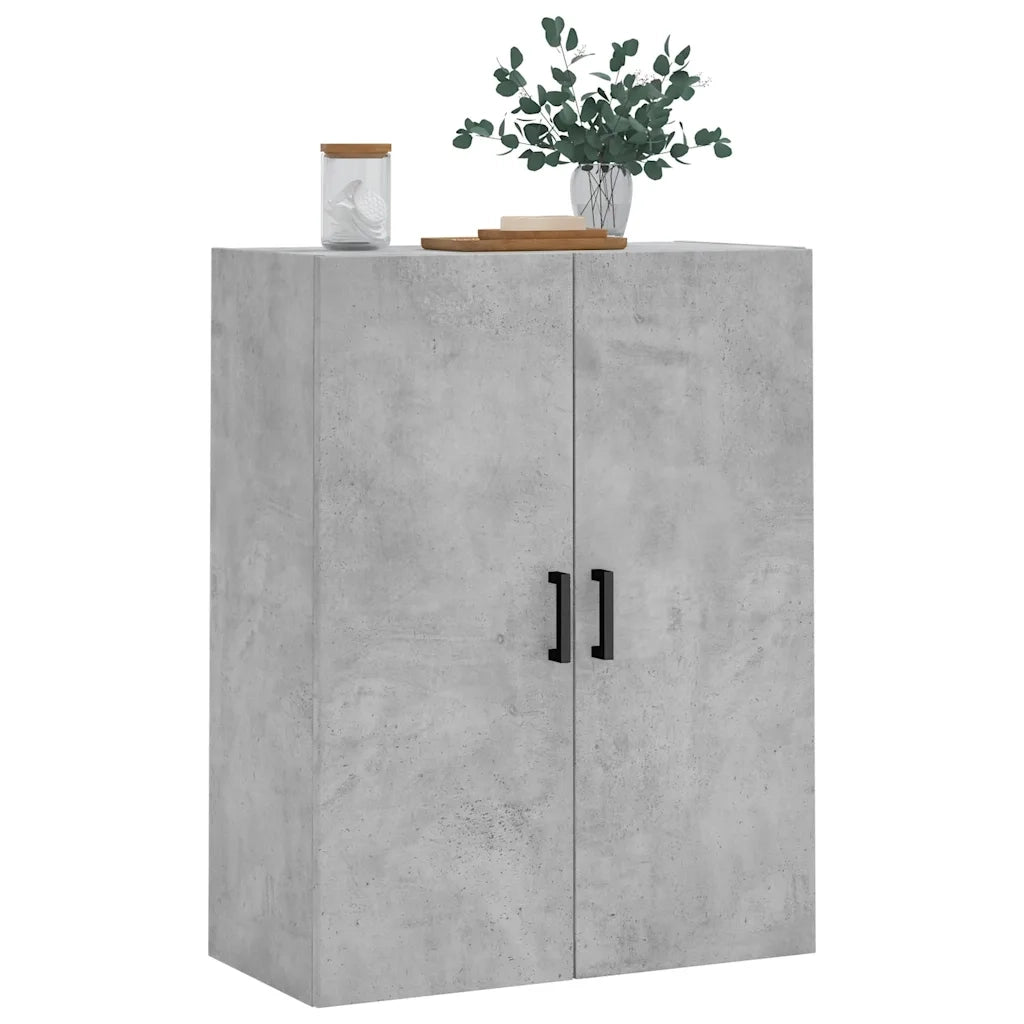 Mobile a Parete Grigio Cemento 69,5x34x90 cm 828424