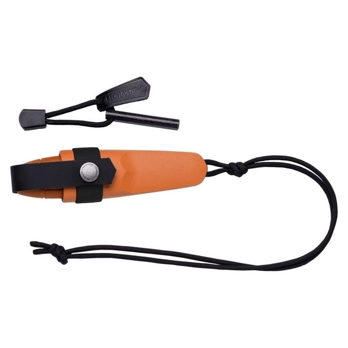 Morakniv 13526 Eldris Coltello Fisso con Kit Accendifiamma e Paracord Acciaio Inox Sandvik 12C27 colore Arancione Bruciato
