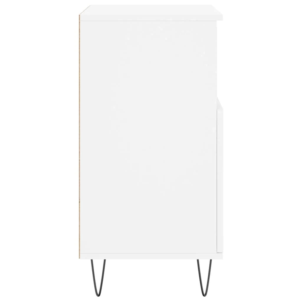 Buffet credenza cassettiera armadio mobile contenitore organizer per cucina soggiorno salotti set da 2 legno ingegnerizzato bianco 02_0036696