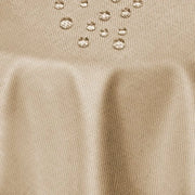 Tavolo con tovaglia in stile lino tovaglia per tavolo in lino tovaglia lino lavabile impermeabile a circa 180 cm beige protezione contro macchie facile da pulire con bordo in lino tovaglia di lino