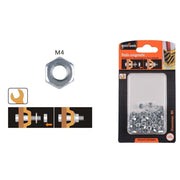 Trade Shop - Set Confezione 50gr. Dado Dadi Esagonali Bulloni Dimensione M4 Filettati 90850 -