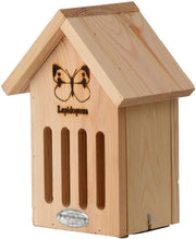 Ospitello per Farfalle Silhouet FSC 100% - Marrone - Rifugio per Farfalle - Facile da Pulire - Ideale per Esterno - Incentiva gli Animali in Natura - Hotel per Insetti