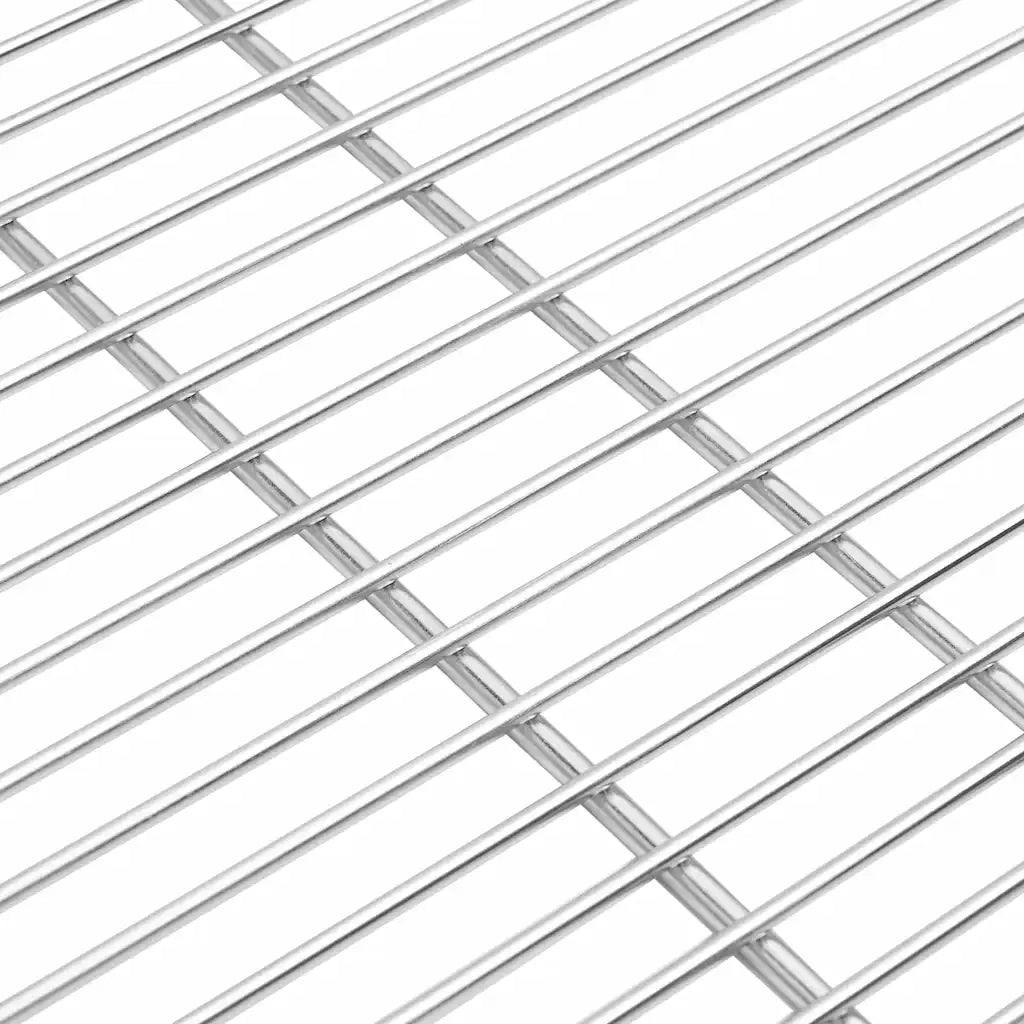 Griglia per barbecue Argento 60 x 60 cm Acciaio inossidabile CFW2074144