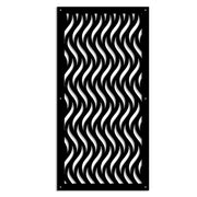 VERTICALWAVES - Pannello in PVC traforato - Parasole Misura: 47x94 cm, Colore: nero
