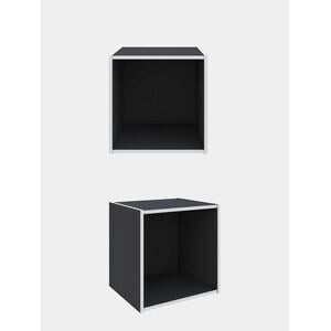 CUBO MENSOLA DA PARETE MURO CM. 35X35X29 MODERNO SCANDI UFFICIO CAMERA