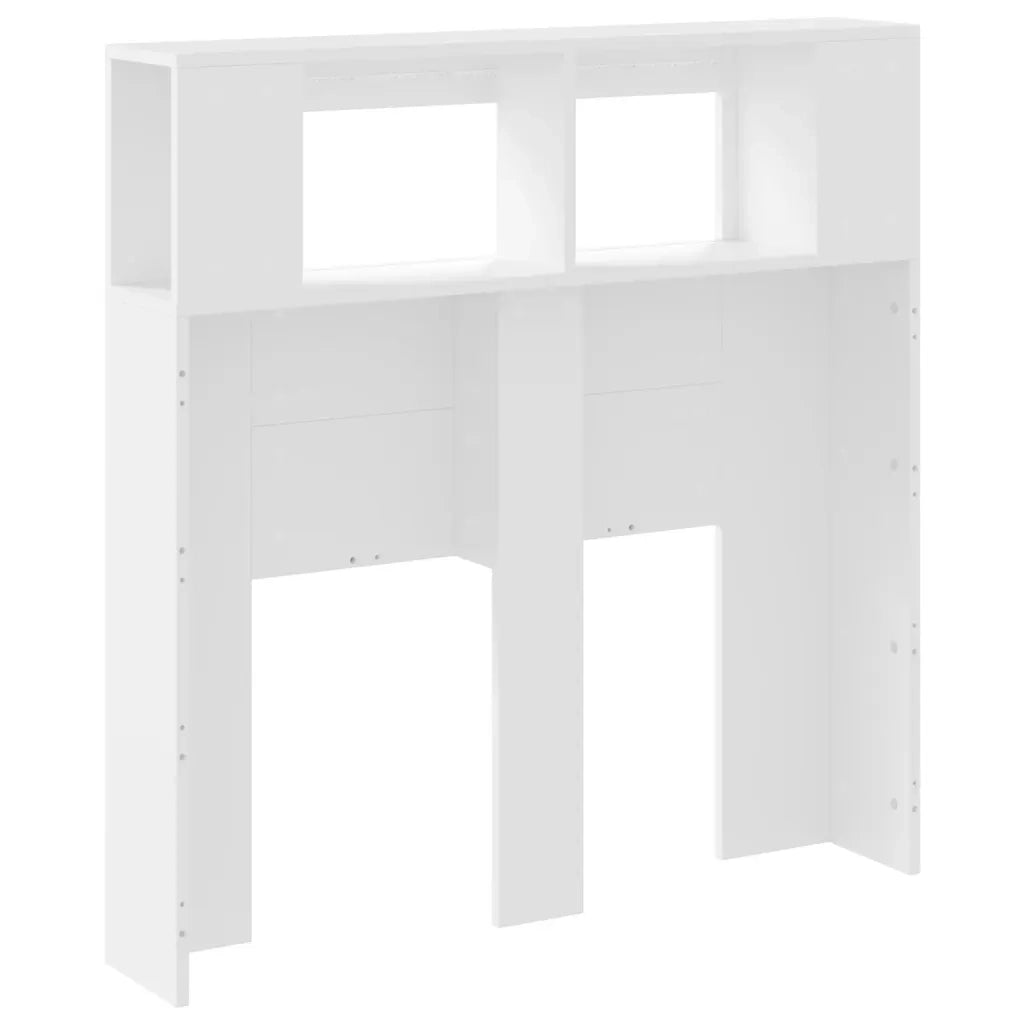 Testiera LED Bianca 100x18,5x103,5 cm Legno Multistrato 837330
